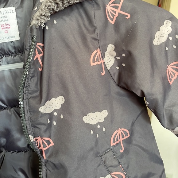 Zara Baby Girl Grey Jacket Size 18/24 Months - Picture 9 of 9